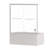 56"-60" W X 58" H Double Sliding Bathtub Shower Door, Semi-Frameless Bypass Tub Door, 1/4" (6Mm) Tempered Glass With Explosion-Proof Film, Adjustable Aluminum Alloy Frame-115606742