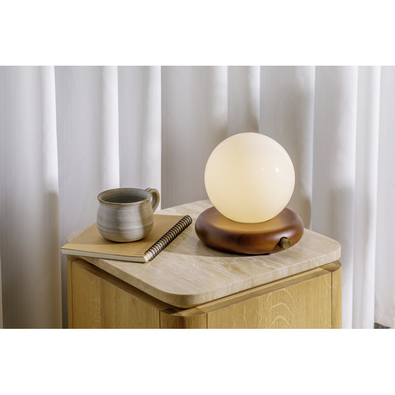 Lampe de table portative Valencia, Brun
