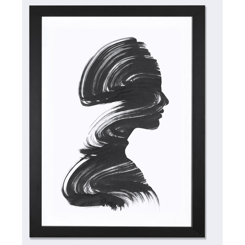 «See», impression, H 32 po x l 24 po x P 1 po, Papier encadré noir