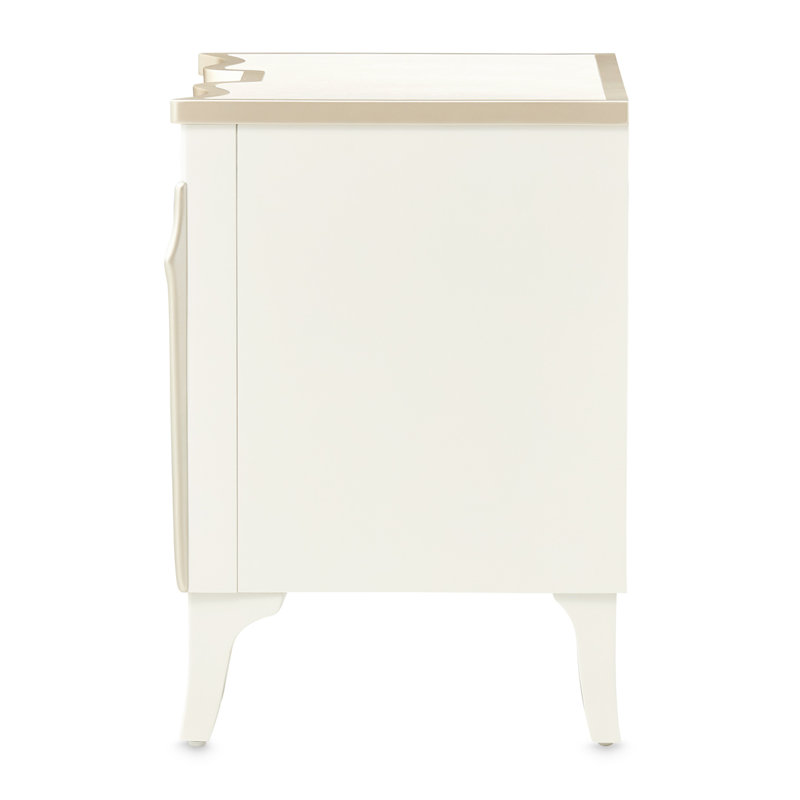 La Marisia Nightstand - Creamy Pearl