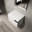 Lavabo de salle de bain 24 po pour salles de bain spacieuses - Armoire moderne sans lavabo, chêne blanc américain, composable, grands espaces de bain Gleam Composable blanc, chaleur excessive-121099352
