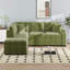 Canapé-lit 84,75 po, canapé-lit gigogne 2 en 1 avec repose-pieds de rangement pour le salon, la chambre à coucher-1407940496