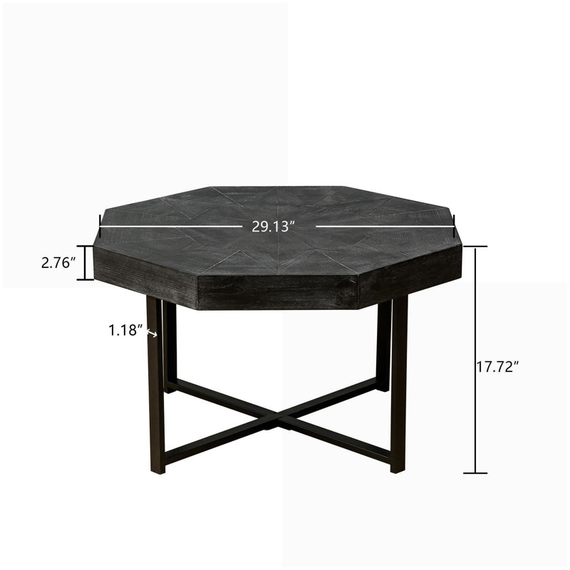 Table basse Farmhouse, Bois gris