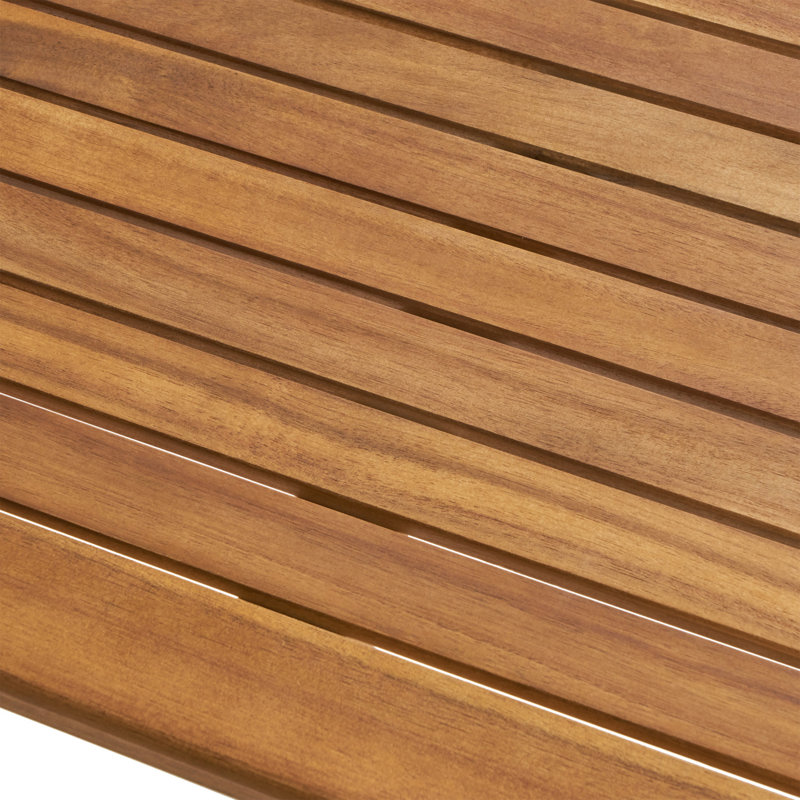 Dominique Rectangular Acacia Outdoor Bar Table , 44'' in. W 25'' in. D, Teak