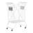 Moultry Metal Free Standing Laundry Cart with Wheels