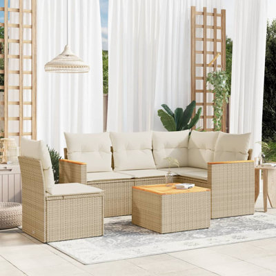 Ensemble de canapé de jardin Vidaxl beige