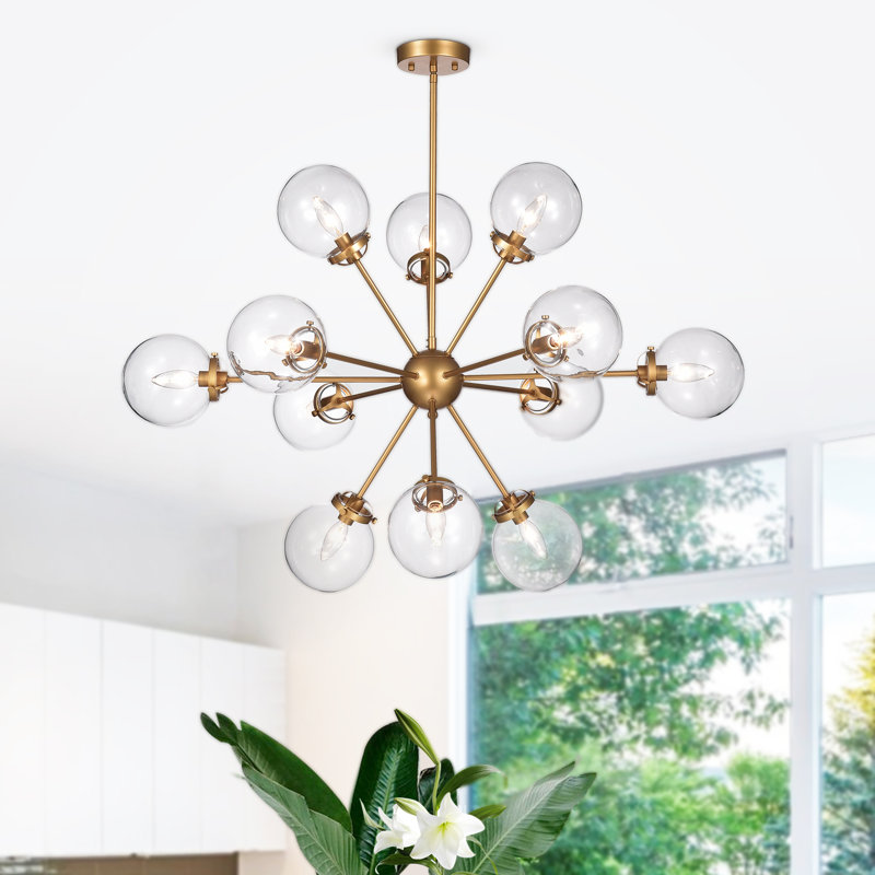 Natividad 12 - Light Sputnik Chandelier, Gold