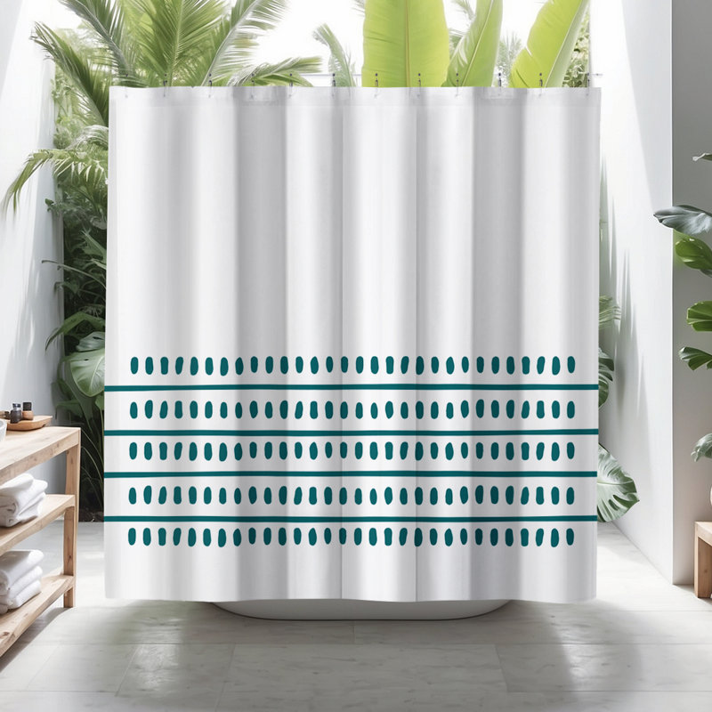 Coco Shower Curtain, Emerald