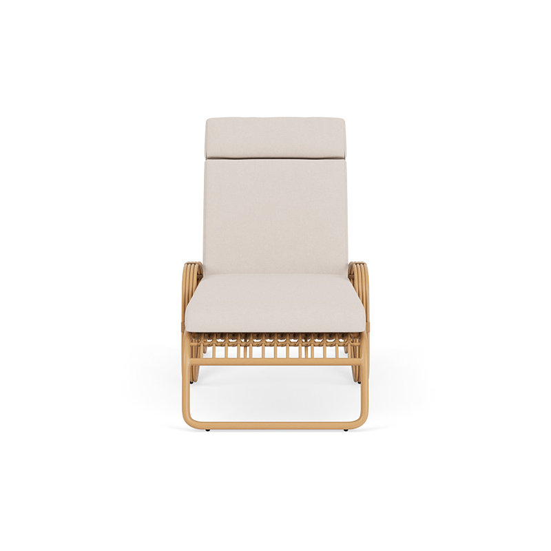 Riviera Outdoor Chaise Lounge, Canvas Birds Eye