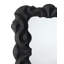 Baroque Resin Wall Mirror, Black