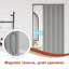 Porte accordéon 80 po à panneaux en PVC / vinyle-120284463-120641145