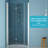Brushed Nickel 36"W X 72"H Tempered Glass Foldable Shower Door - Water-Repellent, Space Optimizing, Adjustable Trait Fold With Saving, Feature