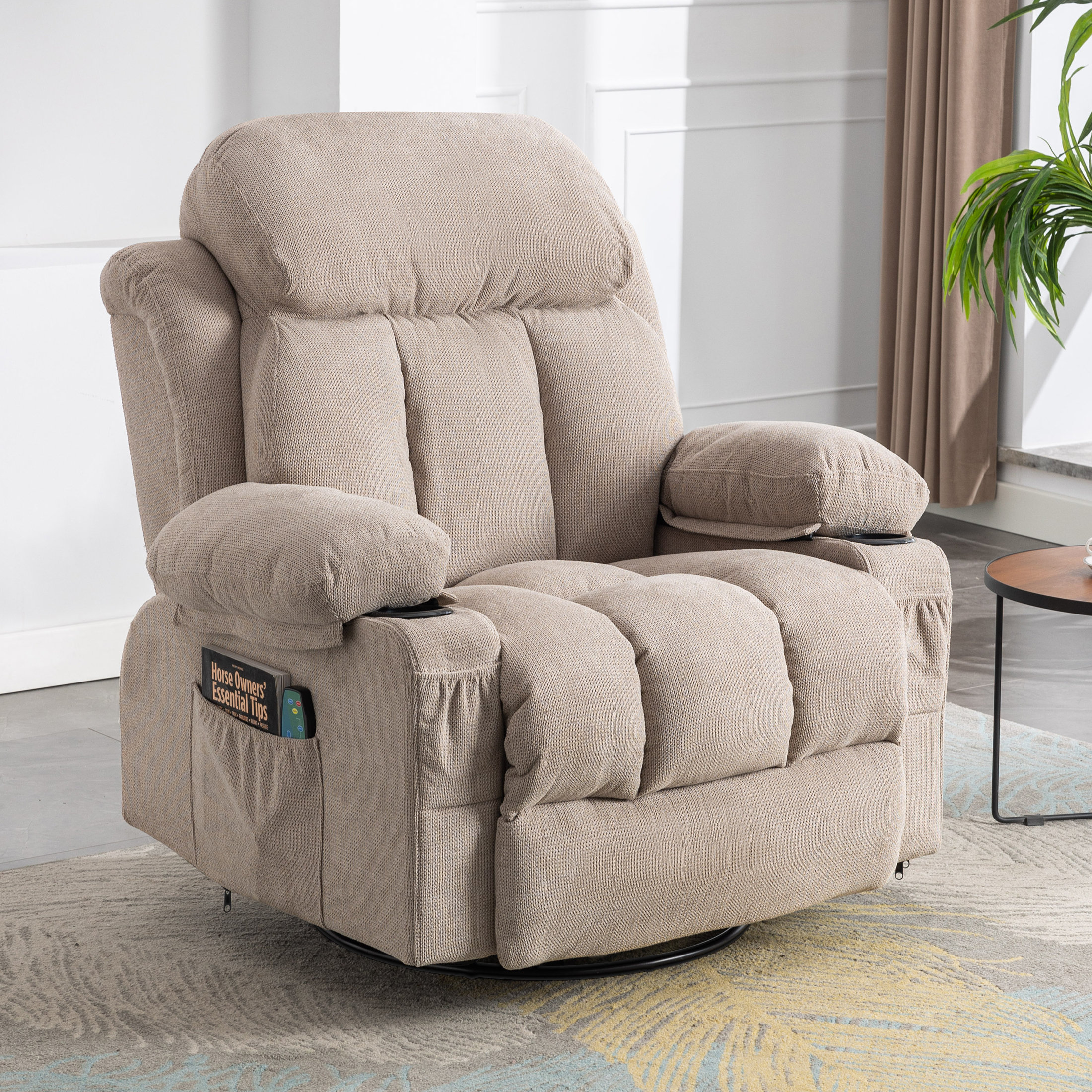 Falisha Upholstered Heated Massage Chair