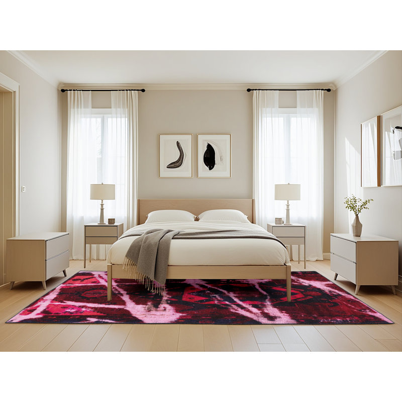 Abstract Indoor Rug, Rectangle 5' x 8'