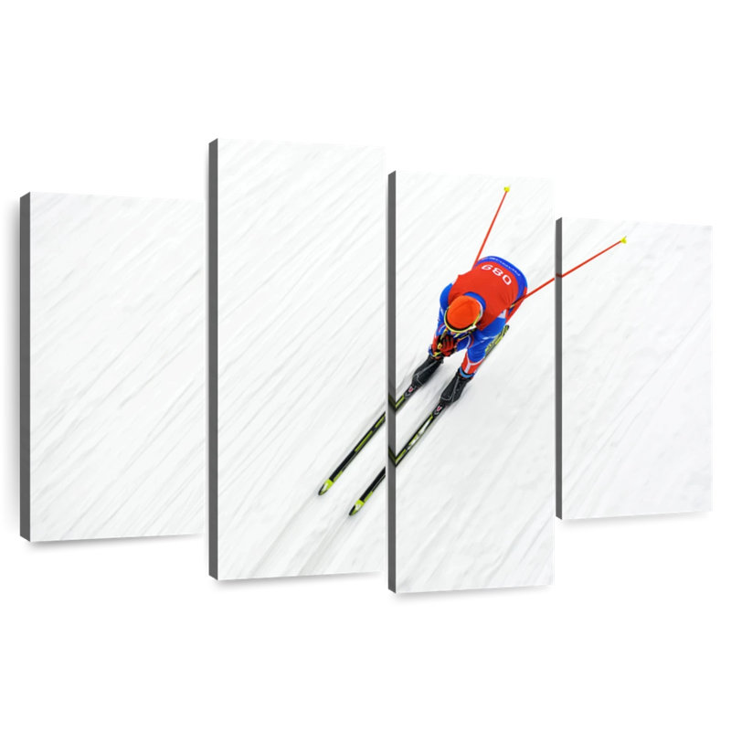 Sireci Biathlon Skier, 42'' H x 68'' W