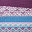 Courtepointe et oreiller réversible mauve - Housse de coussin délavé pour chambre à coucher