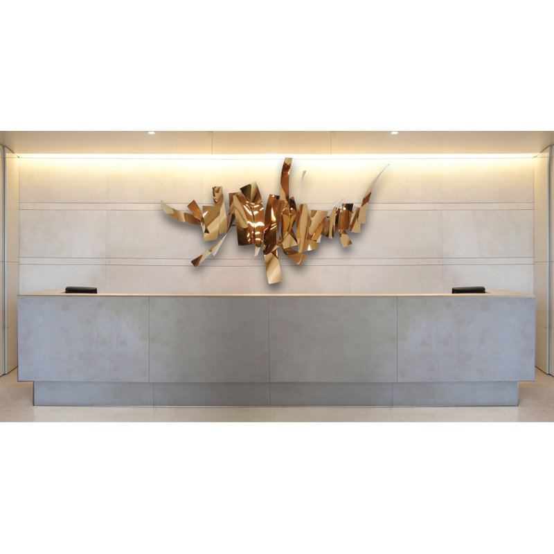 Handmade Metal Wall Decor, 45" H x 82" W x 13" D