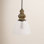 Single Light Glass Steel Dimmable Pendant