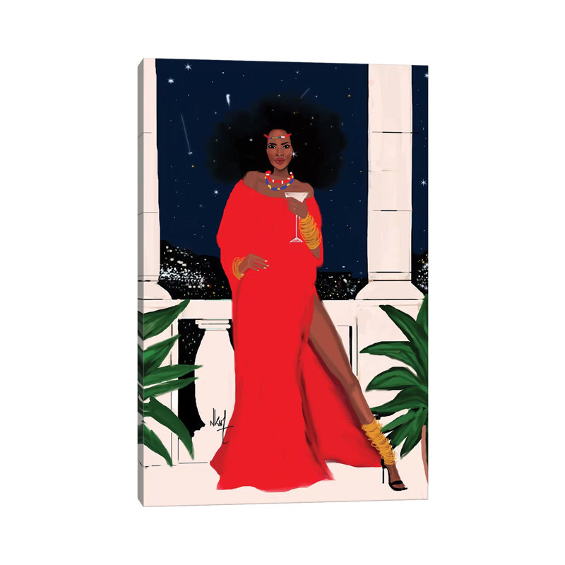 Red And Flawless by Nicholle Kobi - Print on Canvas, Wrapped Canvas, 101.6 cm H x 66.04 cm W x 1.91 cm D