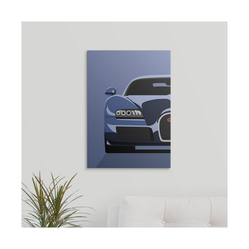 «Bugatti Veyron» par Francy, impression, H 24 po x l 18 po x P 1,25 po, Toile
