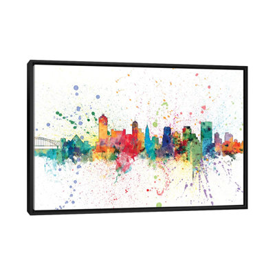 Série d’horizons en arc-ciel : memphis, tennessee, usa, reproduction d’art sur toile tendue