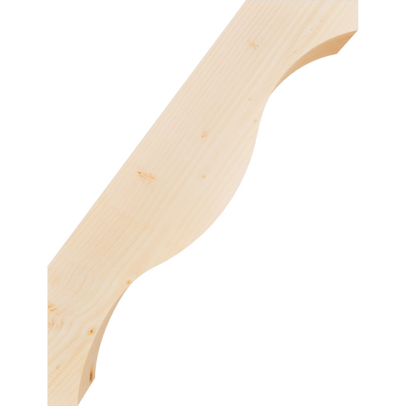 Attelle de genou Funston, Sapin de Douglas, Lisse, H 34 po x l 5,5 po x P 26 po