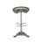 Cole And Grey Metal Weathered Antique Cast Iron Scroll Bar Stool With Cutout Textured Seat And Footrest