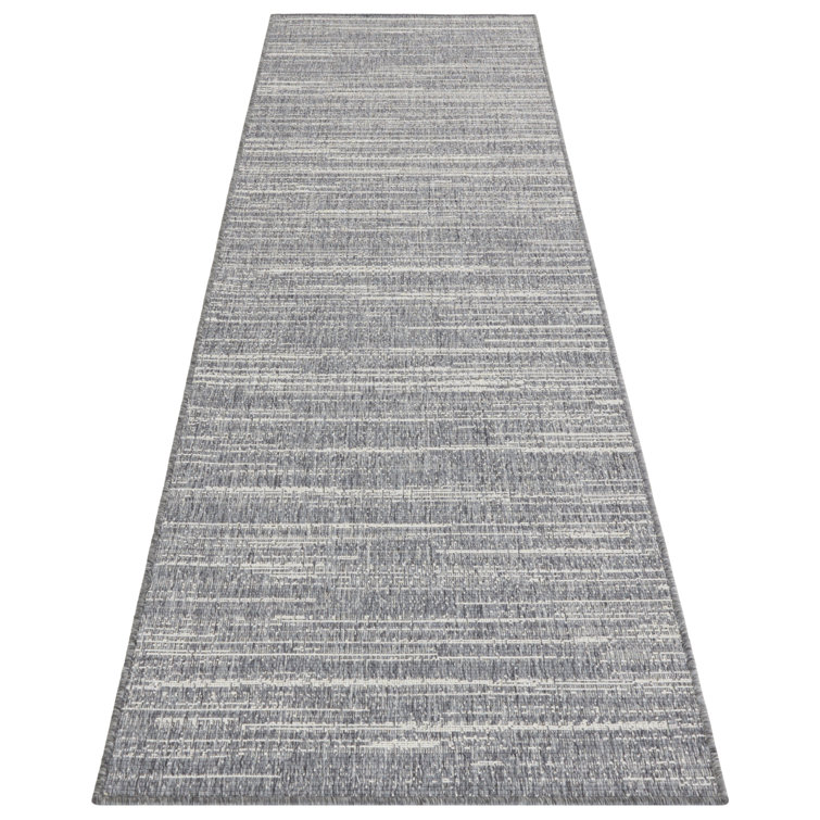 Machine Woven Silver Indoor/Outdoor Rug