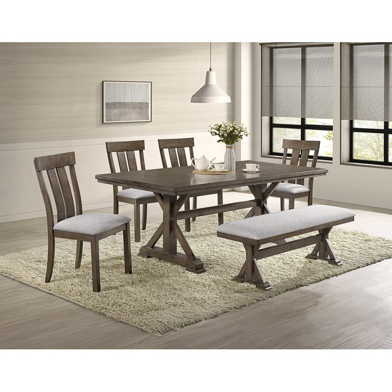 Banc de salle à manger rembourré 1pc