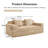 Modern Modular 2-Seat Sofa Couch