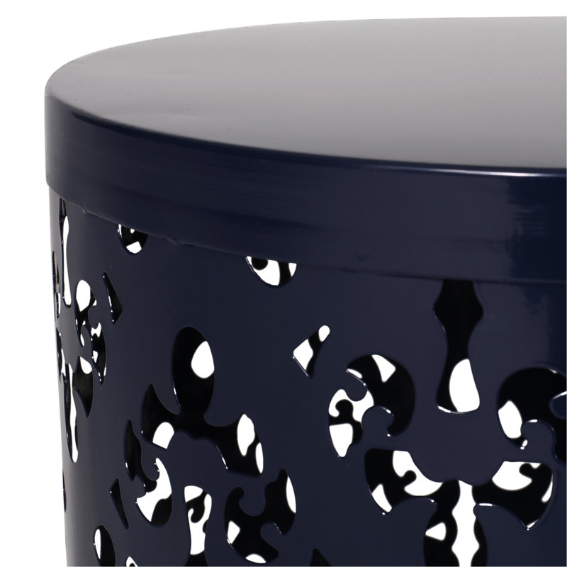Tables de bout en métal en S / 2, structure moderne en fer découpé, fer thermolaqué, sans assemblage, tailles l 13,75 po x P 13,75 po x P 18,00 po et l 11,75 po x P 11,75 po x H 15,75 po Cadre,