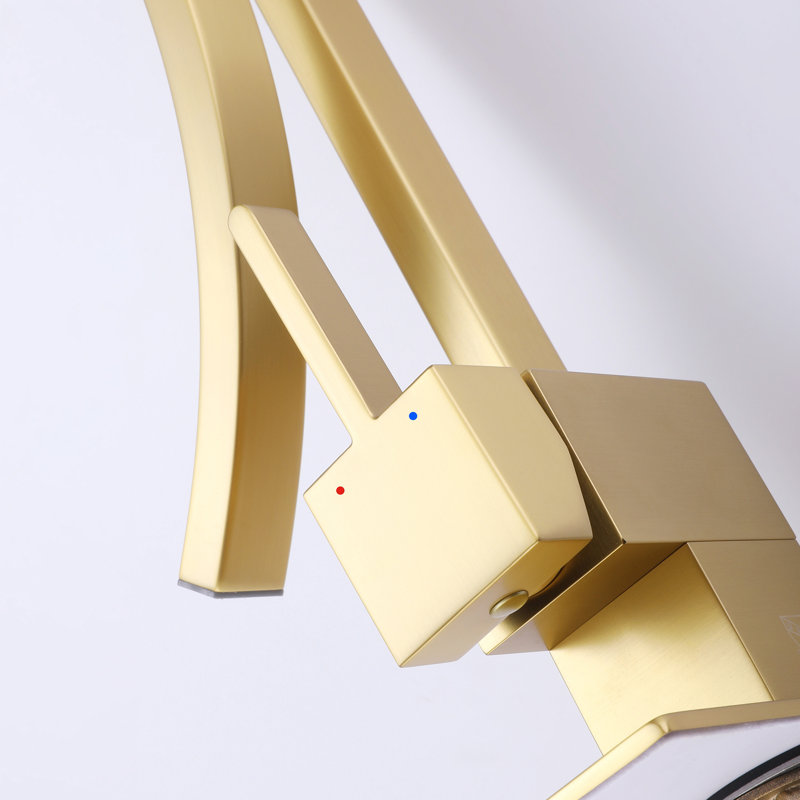 Single-handle Bathroom Faucet, Brushed Gold