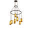 48" Wide Cartier 9 Light Cascading Chandelier