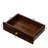 Fold-Out Work Desk In Walnut - Drawer And Shelf For Home Office Functionality Cabinet With Function Storage Inside