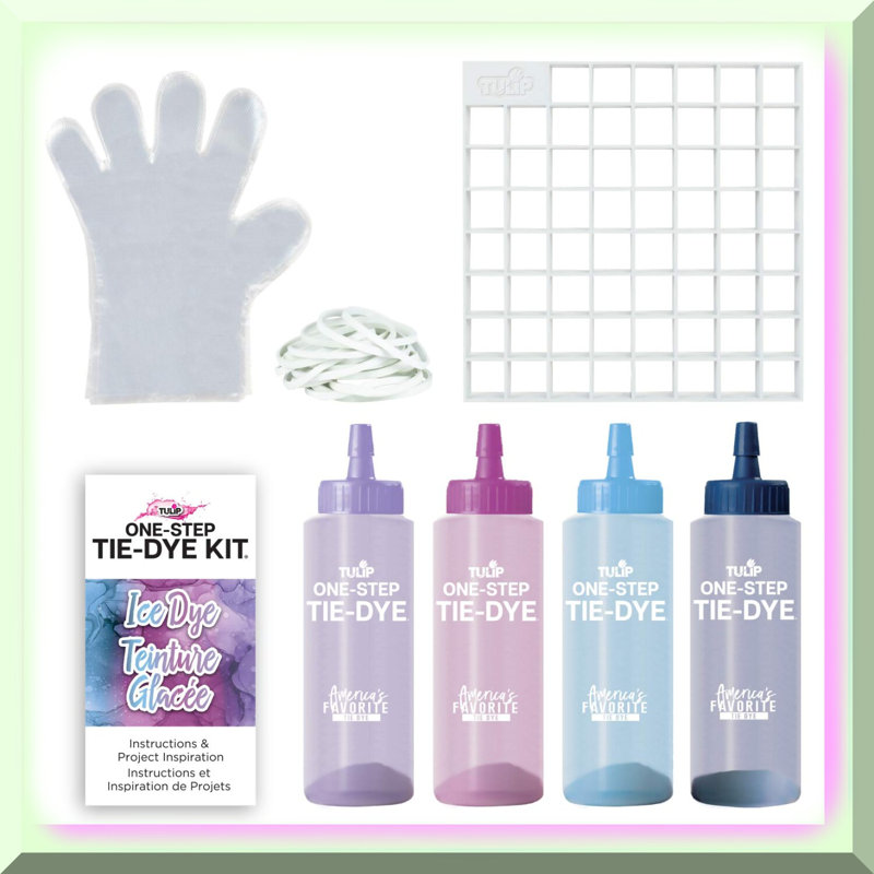 Rainbow Tie-Dye Kit with 4 Colors and Accessories