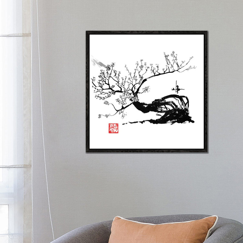Old Tree by Péchane - Print on Canvas, 66.04 cm H x 66.04 cm W, Black Framed