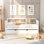 Lit de jour simple Lit en bois avec lit gigogne simple