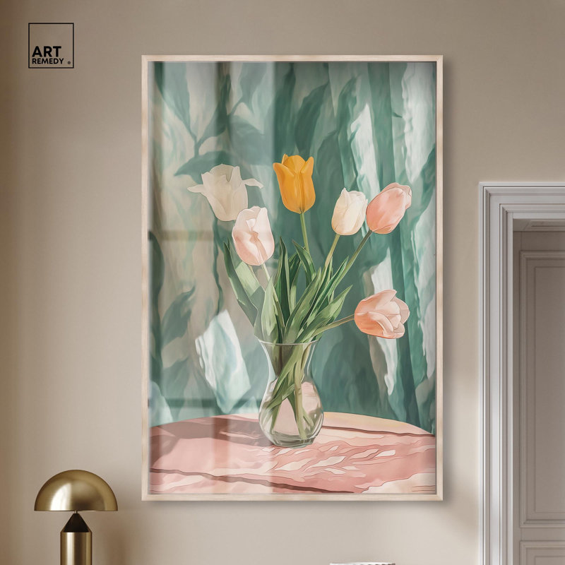 Décoration florale de table à fleurs, H 55 po x l 37 po, Crème, crème