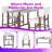 5-Piece Counter Height Dining Set: 47.5" Rectangular Table & 4 Upholstered Chairs
