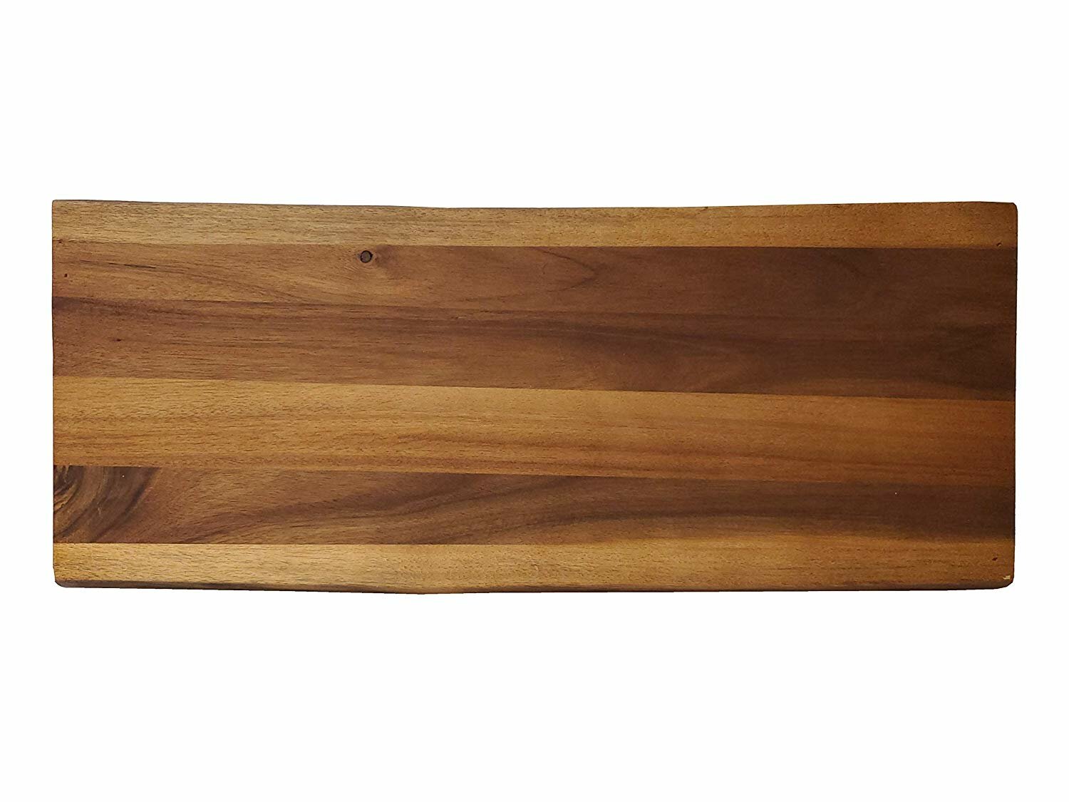 Denmark Tools for Cooks Artisanal Acacia Serving Collection- Wood Cutting  Chopping Board Platter Tray, Large Rectangular Footed Charcuterie/Cutting  Board Set of 2 