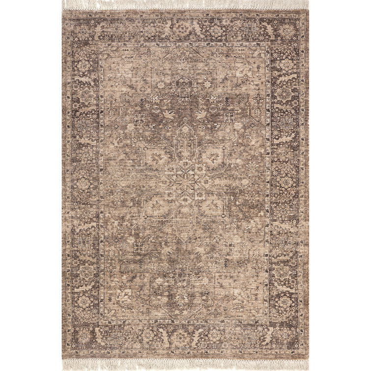 Persian Medallion Tassel Area Rug