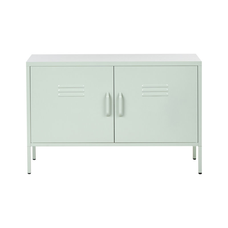 Storage Unit Metal Light Beige, Green