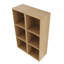 Armoire de rangement murale avec tablettes ouvertes-129339203
