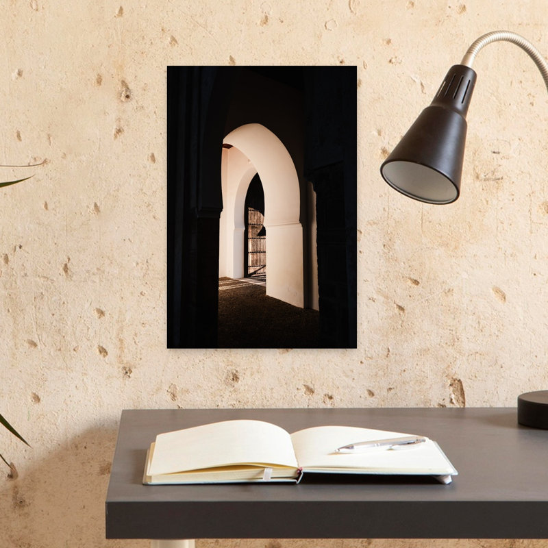 Art mural d'architecture contemporaine de style marocain, H 18 po x l 12 po