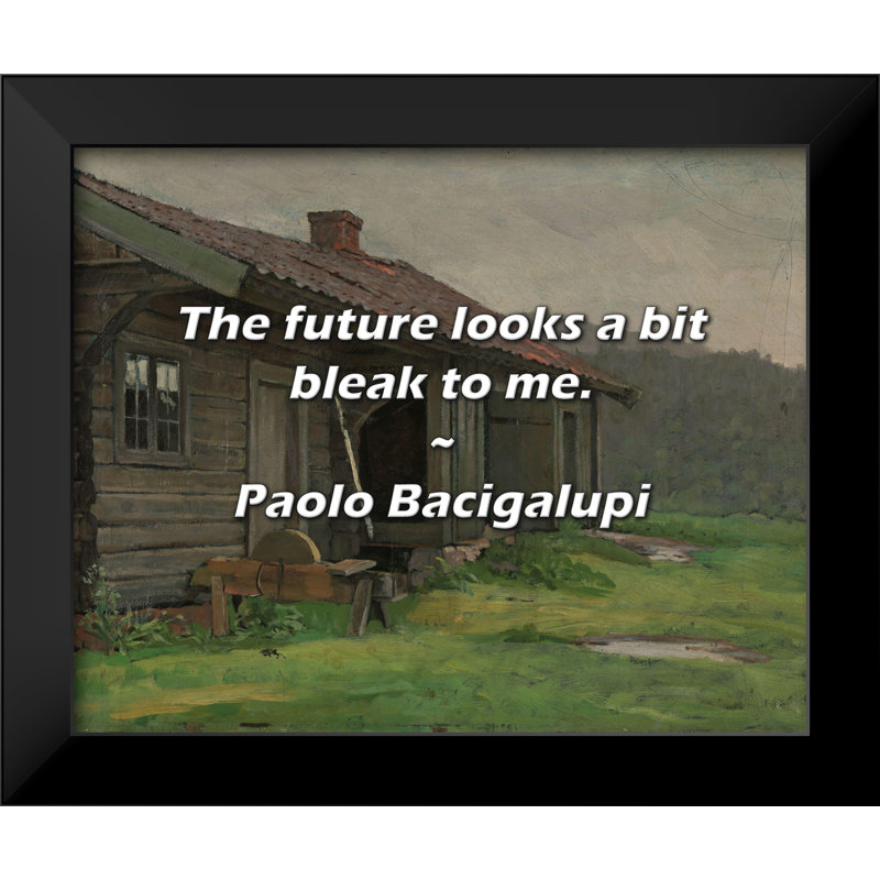 Paolo Bacigalupi Citation: L'avenir me semble un peu sombre.