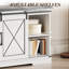 Meuble télé 59 po Farmhouse avec armoires de rangement et tablettes ouvertes-2092858019