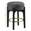 Tabouret de comptoir rembourré en tissu Maud-121555419