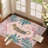 Tiger Washable Rugs Pink, Area Rugs For Living Room, Soft Large Vintage Bedroom-1146675401