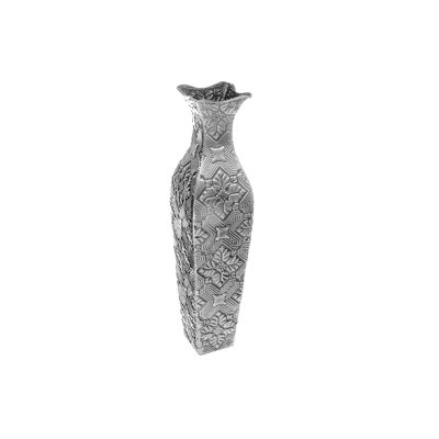 Vase de plancher en métal 24 po gray