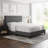 Cordoba Linen Upholstered Platform Bed Frame with Adjustable Headboard, requires Box Spring - Boyd Sleep-42398498-42398501